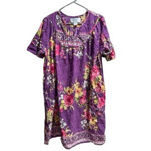 Lot of 4 Grandmas Housedress‎ Nightgowns MuMu, Size Large